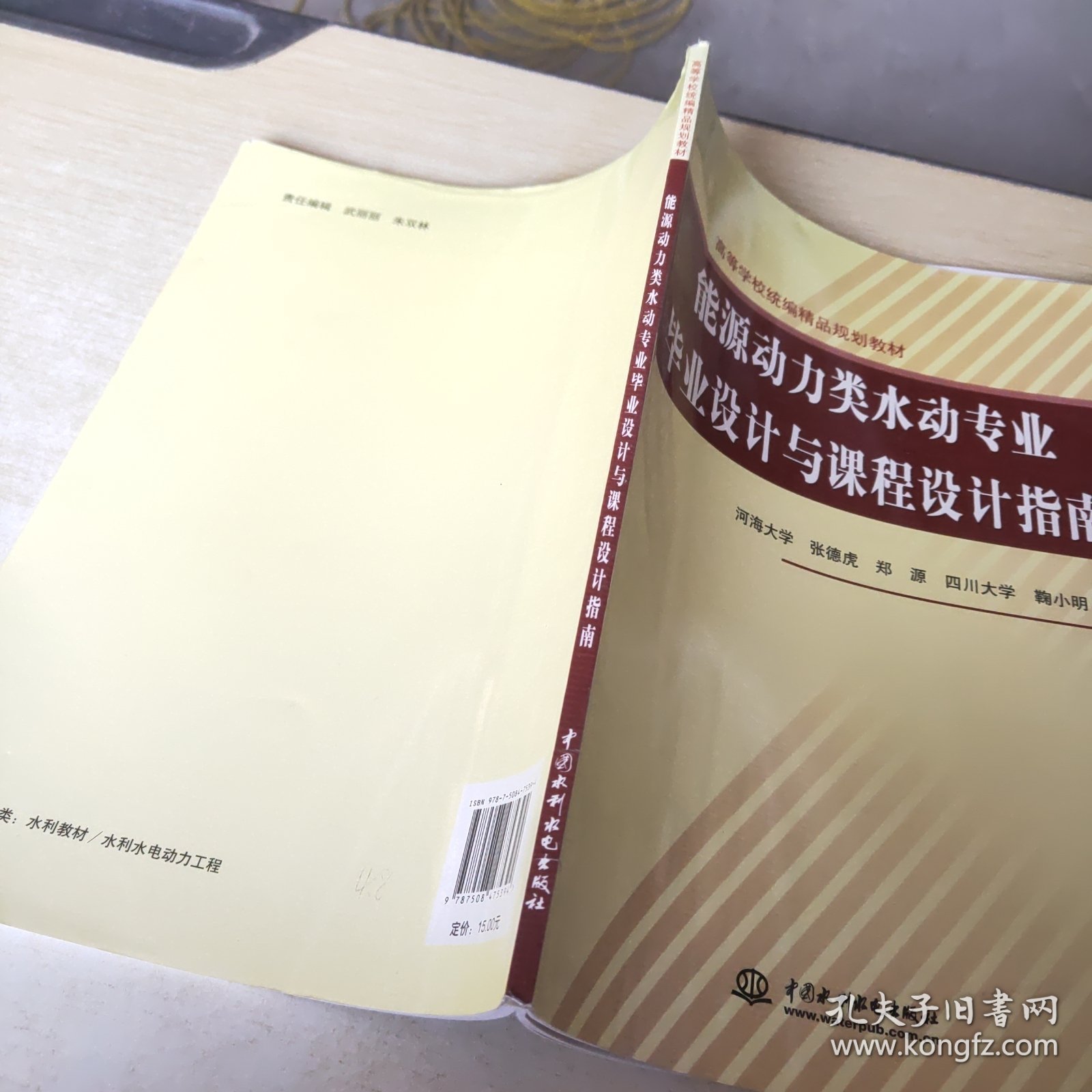 能源动力类水动专业毕业设计与课程设计指南(高等学校统编精品规划教材)