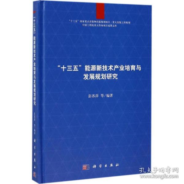 中国工程院重大咨询项目成果文库：“十三五”能源新技术产业培育与发展规划研究