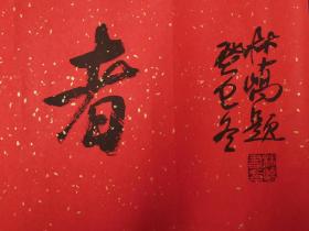 中书协会员   四川书协理事   林*峤   书法横幅   最美志愿者   保真