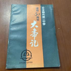 公主岭市第一中学建校50周年-大事记（1948--1998）