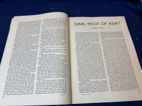 1936年5月亚细亚杂志，内容提要天津《大公报》报道伪满洲国，农获图；日本内阁总理大臣（首相）西园寺公望及会议；蒋介石的特工；川陕苏维埃政府发行的纸币、银币及布匹，防御工事落成碑；首位对川陕区进行深入考察的西方经济学者韩蔚尔（Norman Hanwell ）文章“中国工农红军”；美国著名记者安娜路易斯·斯特朗文章“自由妇女”；赛珍珠文学评论（实）