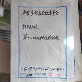 60年代阶级成分表（4本）河北省保定定兴县彭各庄，有两本外壳有点水印内容全新