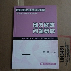 地方财政问题研究——财政部财政改革与发展重大问题研究课题丛书