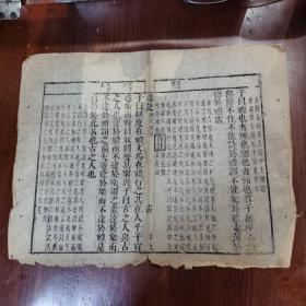 片纸存真，明代古籍散页残页一张47，《礼记》卷九，“玄”字不避，字体清晰，刻印好