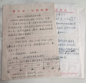 保健止泻茶研制、疗效观察 手稿