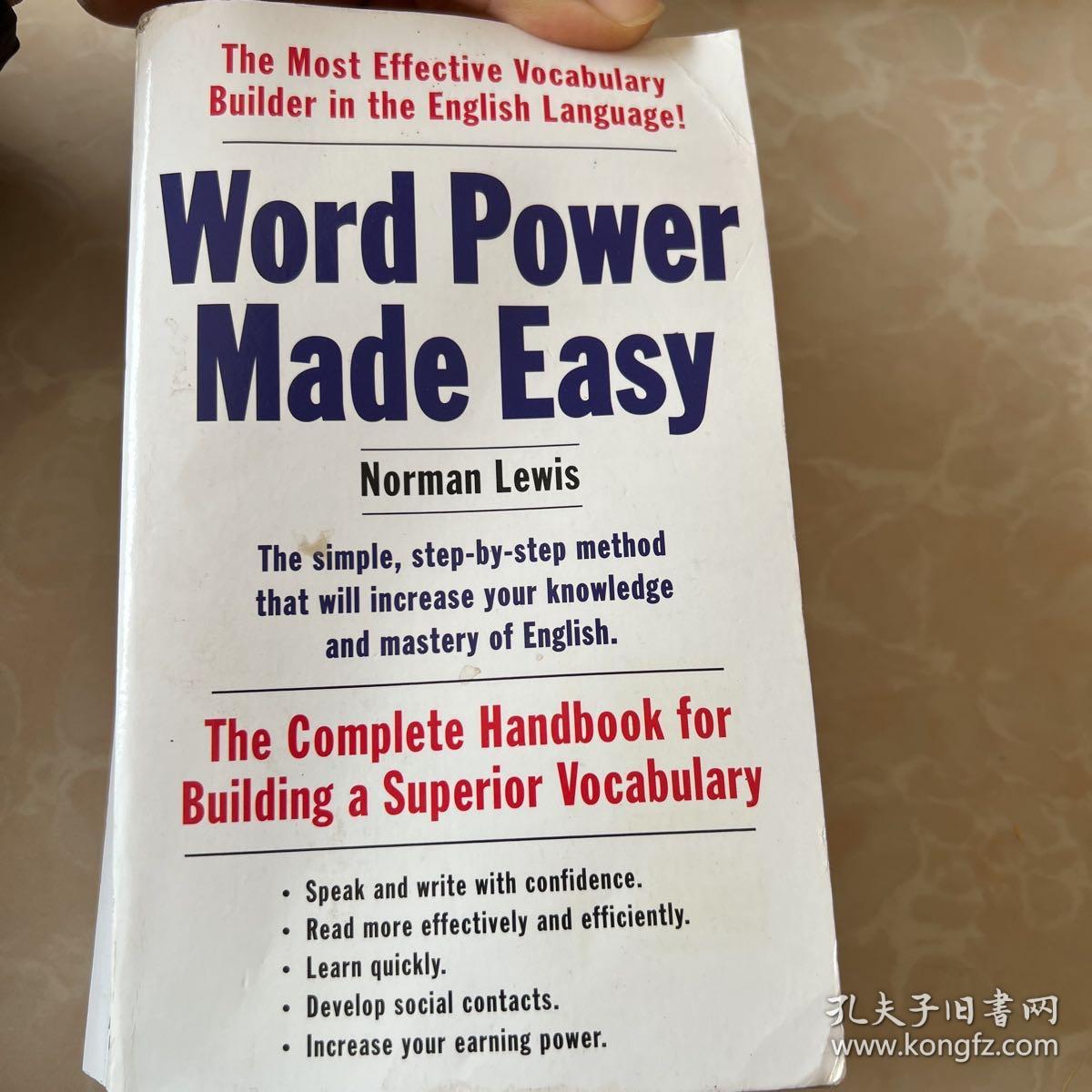 Word Power Made Easy:
The Complete Handbook for Building a Superior Vocabulary