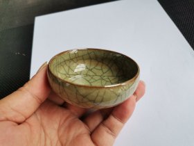 仿哥窑开片主人杯（品相完好）