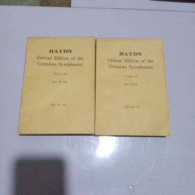 海顿 交响乐全集评论版 第十一卷第93-98号+第十二卷第99-104号（英文请看图）