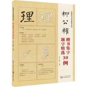 柳公权楷书集字题字精选30例 毛笔书法 作者 新华正版