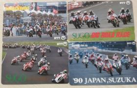 日本电话卡～体育专题～摩托车赛~日本铃鹿赛道（过期废卡，收藏用）
