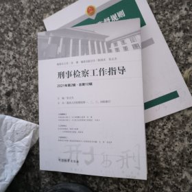 刑事检察工作指导.2021年第2辑