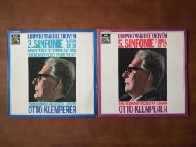 贝多芬：第二、五交响曲 黑胶LP唱片双张 包邮