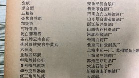 金质奖产品名单《茅台酒~贵州茅台酒厂》《五粮液≈四川宜宾五粮液酒厂》金奖白兰地~山东烟台葡萄酿酒厂《加饭酒~浙江绍兴酿酒厂》竹叶青酒≈山西杏花村汾酒厂《乾白葡萄酒~河北沙城酒厂》青花瓷器~江西景德镇人民瓷厂《釉下彩餐茶具~湖南醴陵群力瓷厂》青岛啤酒
新华日报