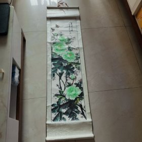 120*40 陈洁国画 花开富贵