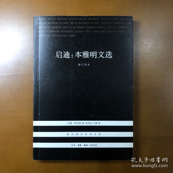 启迪：本雅明文选