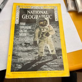 美国发货National Geographic美国国家地理杂志1969年12月人类首次登月专辑，土耳其，犀鸟，法国查特修道院等（无唱片）E
