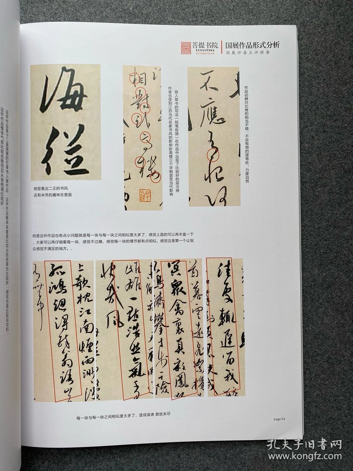 《国展作品形式分析-行书篇》