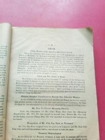 中国红十会二十年纪念册，民国十三年（书前是英文）看详细说明