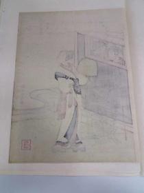 铃木春信 《风俗四季哥仙》系列画 8幅: 《二月》、《卯月》、《五月》、《水无月》、《九月》、《立秋》、《神乐月》、《庭雪》