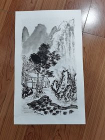 国画山水一幅