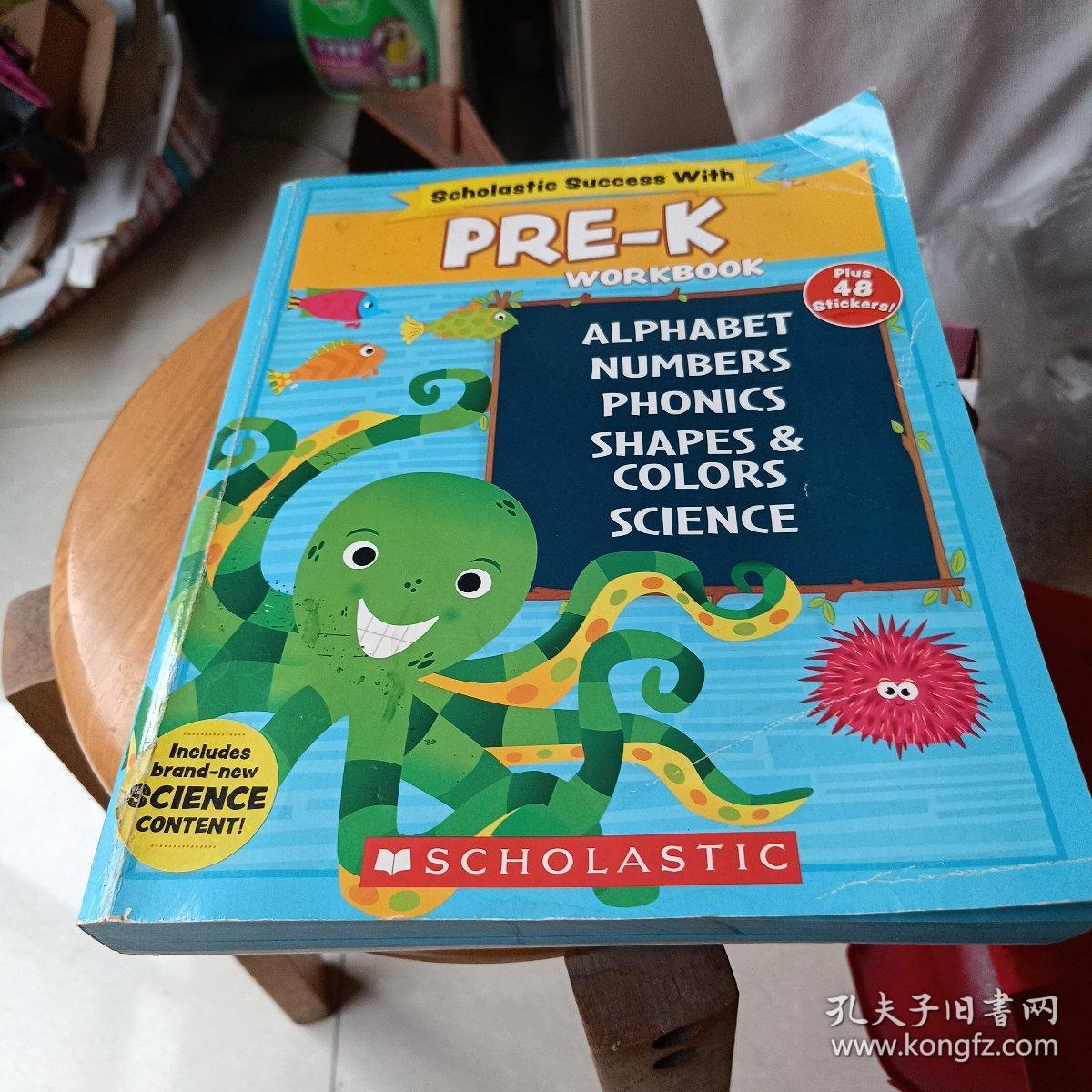 scholastic success with PRE_K workbook