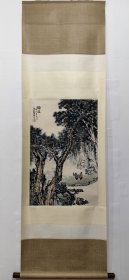 论道，山水画立轴，陈维信 画心尺寸73x47公分