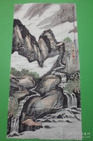 大幅精品！画心168*66厘米包纯手绘，小房间底