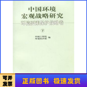 中国环境宏观战略研究:环境要素保护战略卷