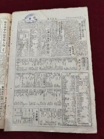 新民主报1950年9月17日 庆祝首届国庆节 西北 尚铭新 鹿胎冷香丸药品广告 李子高 张淑芹 尚作孚 刘占一 普济丸药品广告 兰州