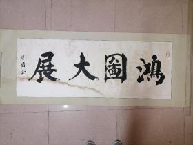 刘建国大幅书法，宏图大展