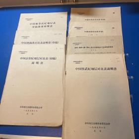 全国地层会议：中国志留纪地层对比表（初稿）说明书、中国奥陶系对比表说明书（草稿）、中国前寒武纪地层表草稿简要说明书、中国寒武纪地层对比表说明书、南岭 横断山脉 秦岭和大兴安岭四个区域地层报告、中国志留纪地层（节要）、中国的寒武纪地层（摘要）