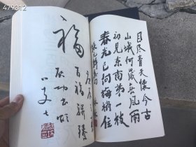 中国当代名家书法作品集。