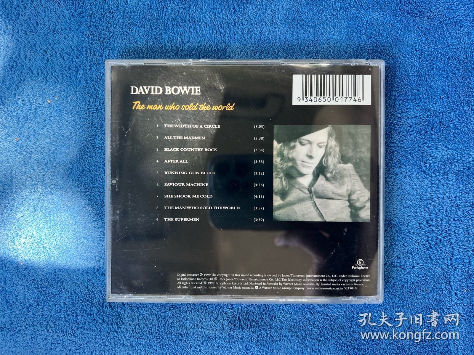 David Bowie The Man Who Sold The World，大卫鲍伊，CD，出卖世界的人，99年欧版，外壳磨痕，底壳小裂痕，盘面9新