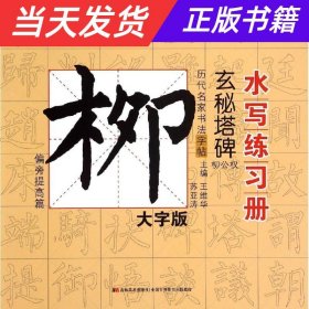 【当天发货】偏旁提高篇-历代名家书法字帖书写练习册-柳公权.玄秘塔碑-大字版