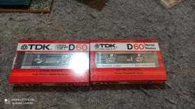 TDK D60 空白磁带（全新未拆封）2盒合售