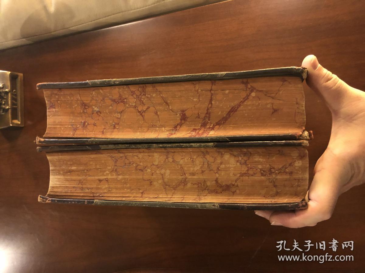 环球大词典 1899版 其中的两册 真皮封面封底 开本巨大
very heavy！