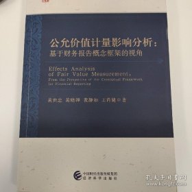 公允价值计量影响分析--基于财务报告概念框架的视角