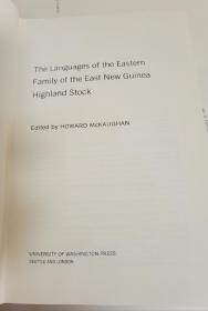 The Language of the Eastern family of the East New Guinea Highland Stock