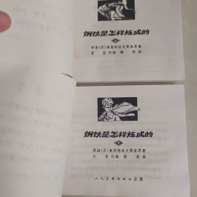 钢铁是怎样炼成的 上下册连环画 1972年二版二印 品好