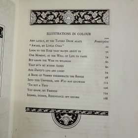 豪华皮面签名本：Rubaiyat《鲁拜集》插图大师willy pogany波加尼双签名本！