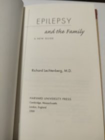 Epilepsy and the Family 《癫痫(羊角风) 与家庭》 英文原版 精装+书衣