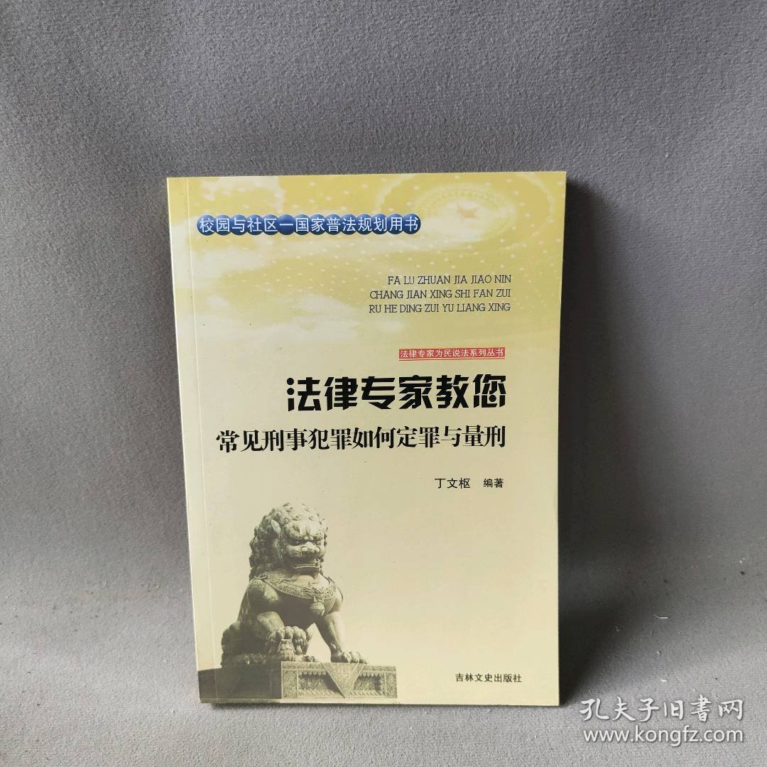 法律专家教您常见刑事犯罪如何定罪与量刑 丁文枢编著 吉林文史出版社