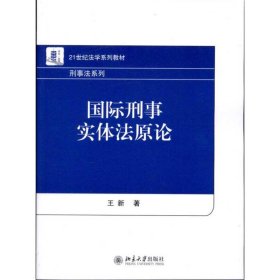 正版 国际刑事实体法原论 王新 北京大学出版社