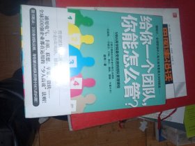 给你一个团队，你能怎么管？