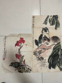 自娱斋保真销售：孙惟秀 2幅 。35*45。68*35 孙惟秀，1942年出生，山东泰安人，中央文化部特聘专职画家，原四宝堂副秘书长，国家一级美术师。师承陆严少，唐云