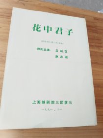 传统剧目《陈三两》新编 《花中君子》 主演: 吕瑞英 赵志刚 陈文治 张国华 张秋萍 演出说明书 （戏单 节目单）