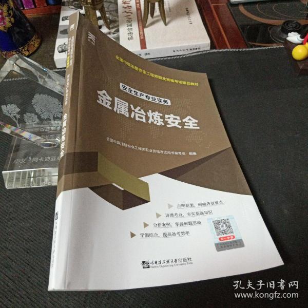 中级注册安全工程师教材：安全生产专业实务—金属冶炼安全技术（毛边本）（2022年7月印刷）