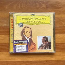 古典音乐：Paganini帕格尼尼第1/2小提琴协奏曲Salvatore Accardo演绎经典CD专辑