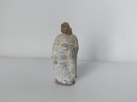 清代瓷佛，有残