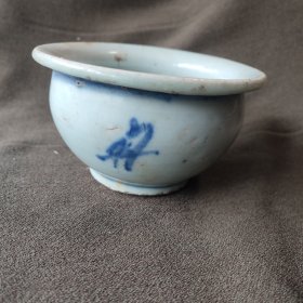 清代福禄寿青花香炉